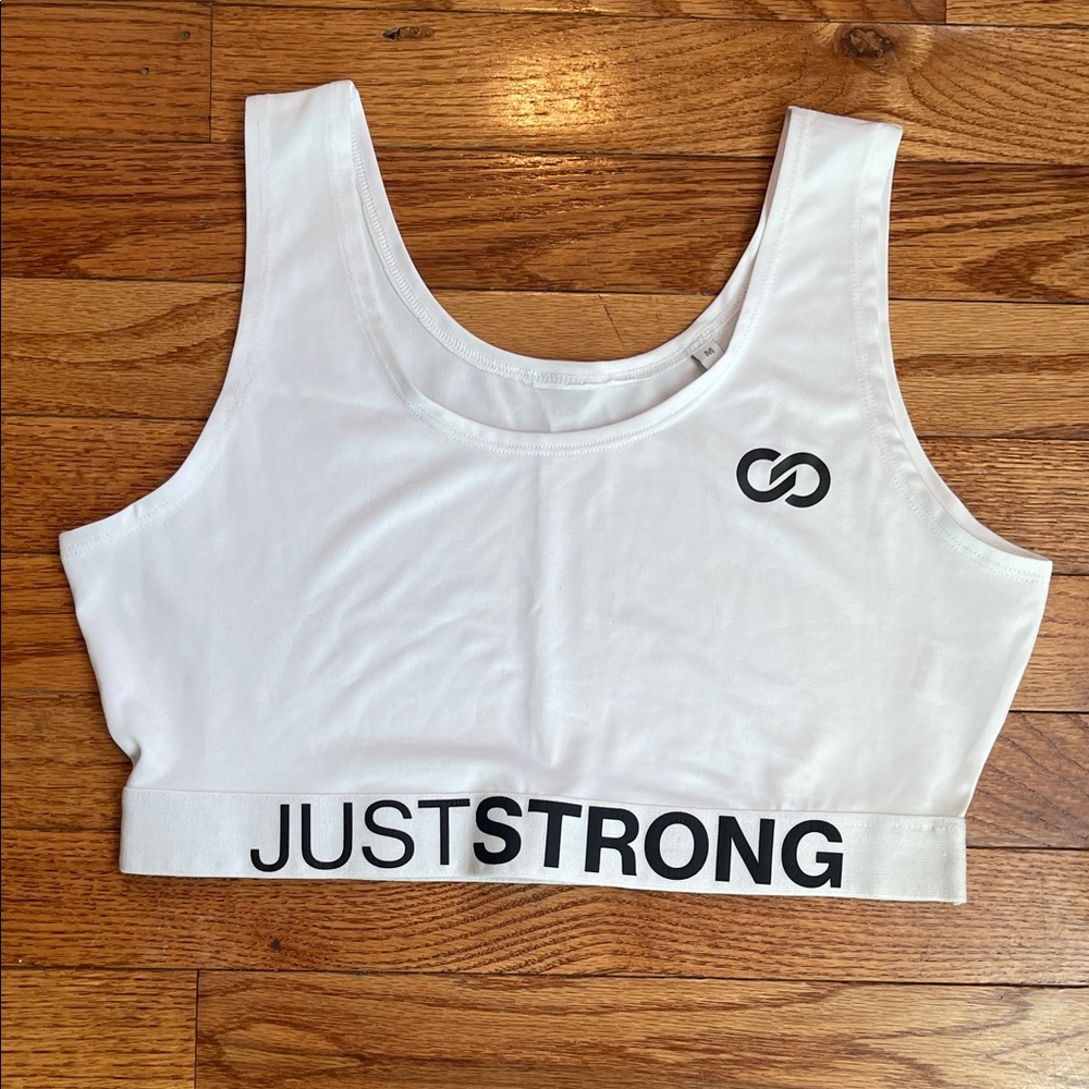 Women's White Sports Bra